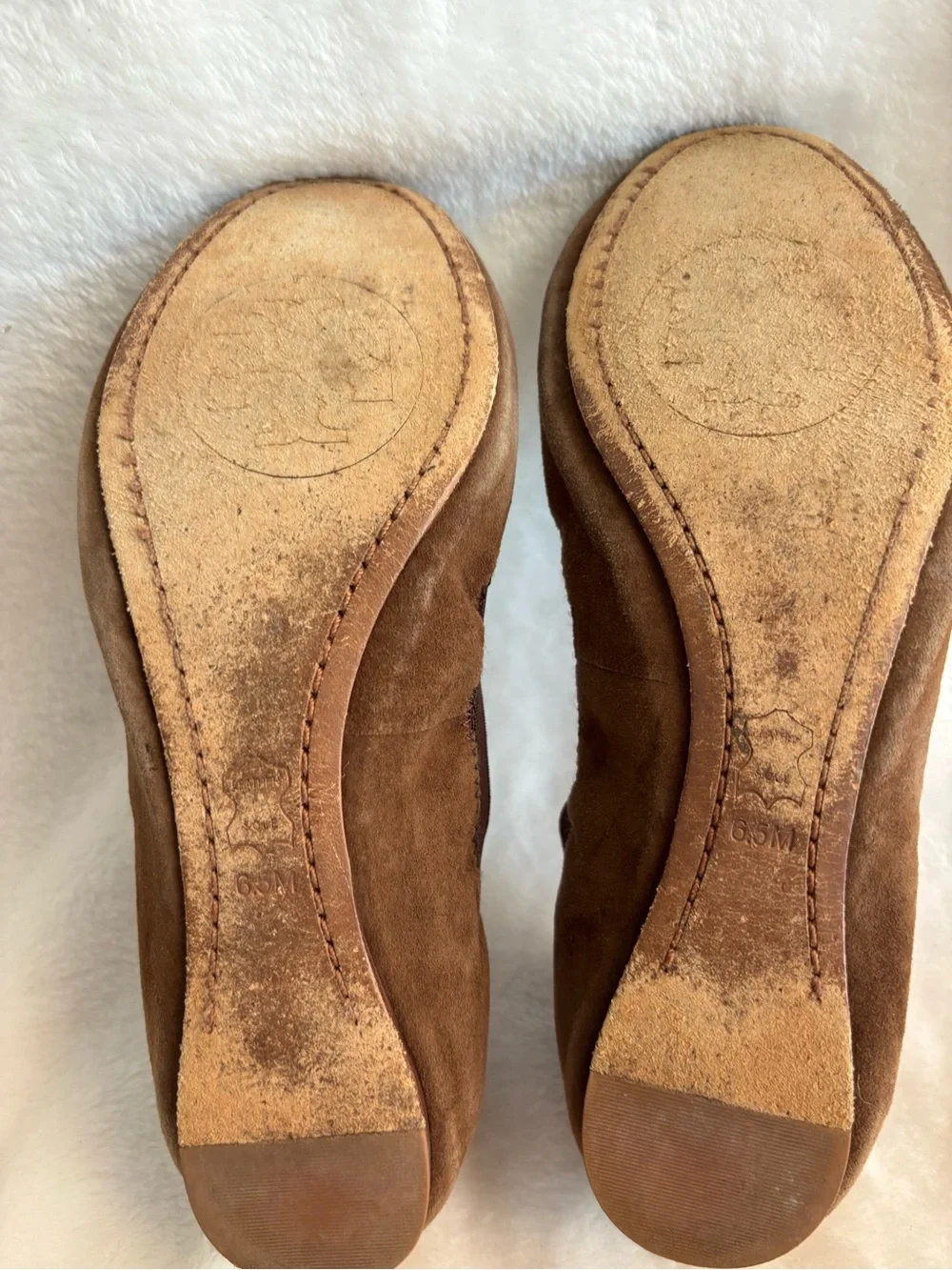 Tory Burch Caroline Ballet Flat Size 6.5M Brown